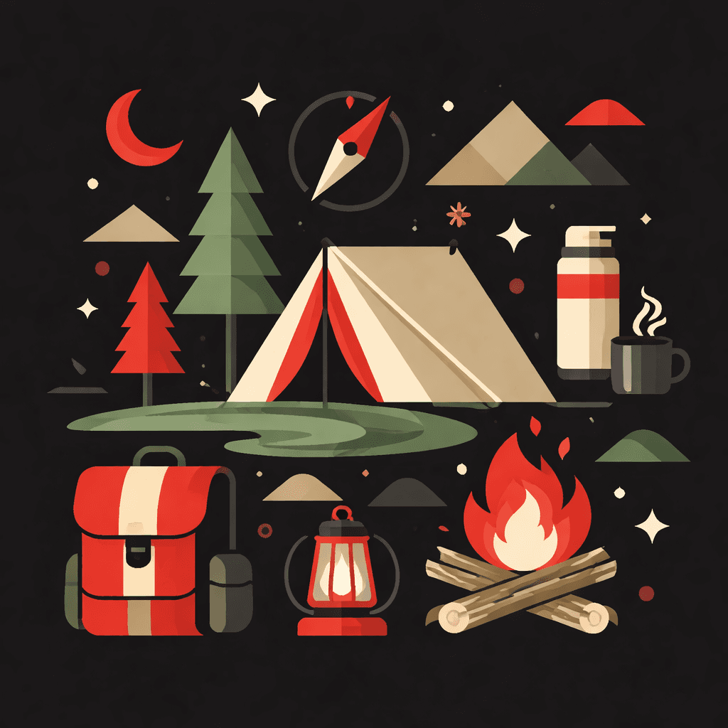 Camping Logo: Create Your Nature Identity