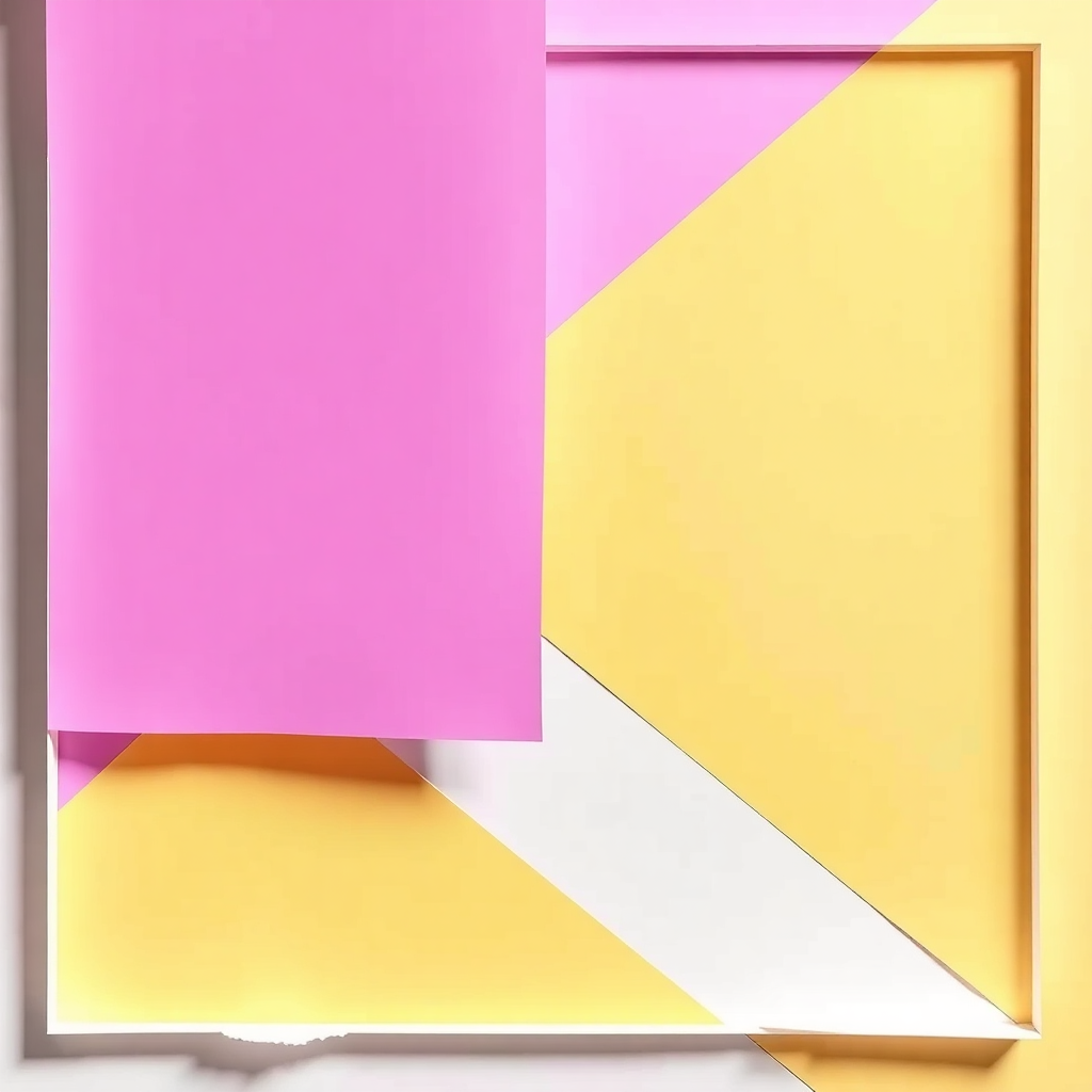 Abstract colourful paper composition for a rebranding debate